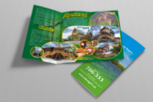 Буклет для базы отдыха "Зеленый берег"