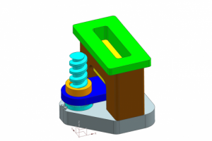 Модель устройства для изготовления образцов для мех. испытаний