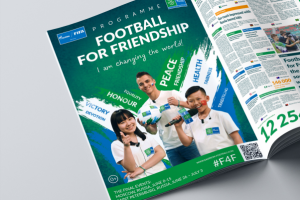 Рекламный модуль в журнал для Footbal for Friendship 2018