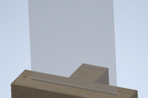 Модель светодиодной лампы из оргстекла и фанеры