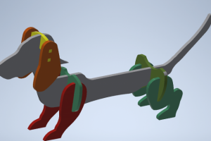 Подставка под вино "Такса"