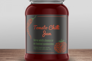 Лэйбл для томатного джема.