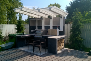 Навес с Барбекю под Санкт-Петербургом