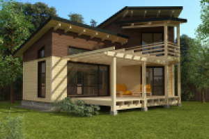 Проект загородного дома №1