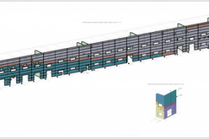 Производственное здание, стадия Р. раскладка сэндвич-панелей