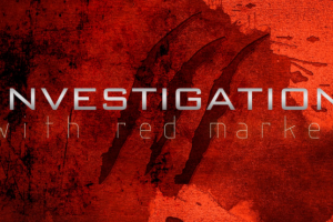 "Investigation: with red marker" Заставка в стиле хоррор