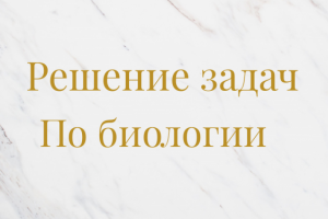 Решение задач и заданий по биологии