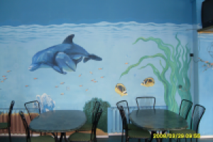 Настенная роспись (акрил)