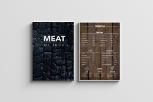 Меню бургерной