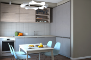 Кухня в двухкомнатной квартире