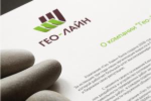 Фирменный стиль для компании "Гео-Лайн"