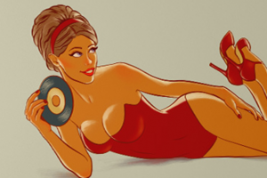 Пин-ап иллюстрация