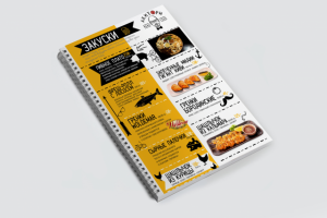 меню для кафе