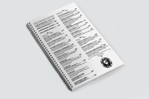 меню для гриль бара