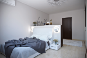 Интерьер однокомнатной квартиры на одну семью. г. Москва.