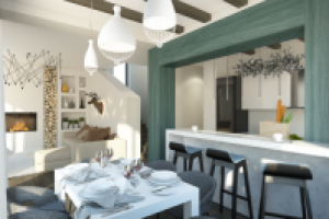 Интерьер загородного дома. Истринская обл. Вид 3.