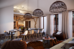 Интерьер загородного дома. Сургут .Вид 3.