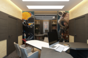 Интерьер офиса, г. Балашиха. Кабинет Директора. Вид 2.