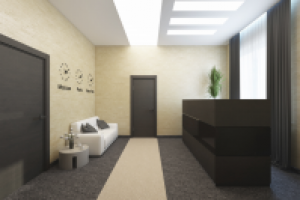 Интерьер офиса, г. Балашиха. Приемная. Вид 1.