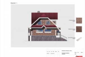 Отделка фасада загородного дома. Орловская обл.