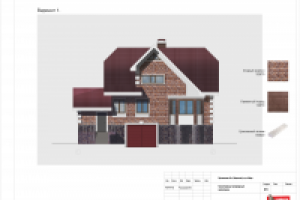 Отделка фасада загородного дома. Орловская обл.