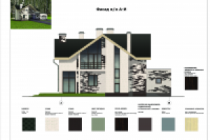 Отделка фасада загородного дома