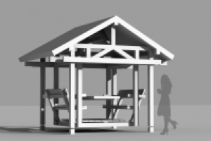 Беседка-качели.