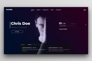 Дизайн сайта Chris Doe