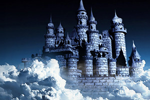 Коллаж "В облаках"