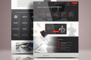 Дизайн главной страницы для компании "PRO НОУТБУК"