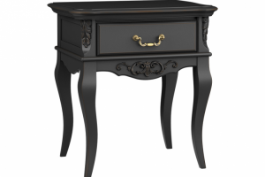 Прикроватная тумба 1 ящик черная эмаль