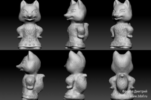Моделинг Лисички для отливки из пластика