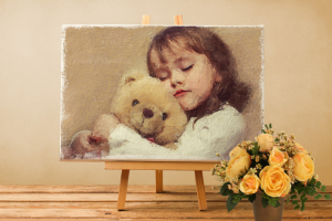 Портрет в стиле холст, масло