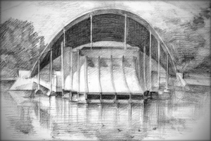 Ракушка в парке.