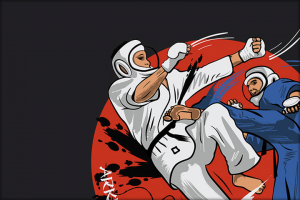 KUDO - Футболка с принтом - иллюстрация в векторном формате