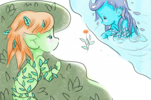 Нимфы природы  (детская иллюстрация)