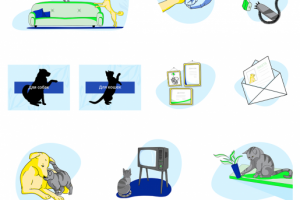 Набор иллюстраций для сайта зоопсихолога