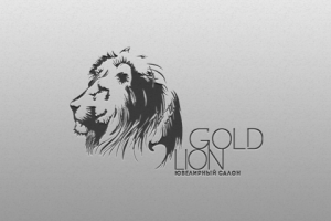 Логотип для ювелирного салона Gold Lion