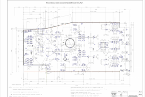 Исполнительная схема ж/б фунд. плиты