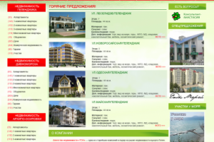 Сайт агентства недвижимости