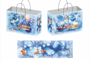 Новогодняя коробка для подарка