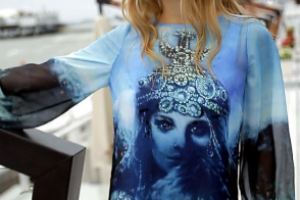 Монтаж для презентации платья "Ночная тайна"