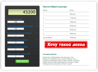 Калькулятор дохода
