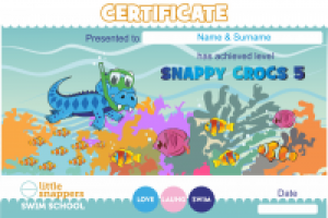 Сертификат для школы по плаванью для детей