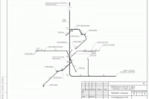 Аксонометрическая схема системы канализации коттеджа