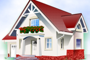 Векторный домик