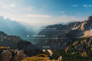 Sign up page