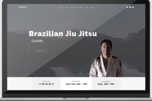 Вебсайт для секции Бразильского Джиу-Джитсу