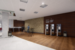 Интерьер зоны кофе-паузы в университете