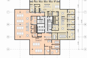 План расстановки мебели в бизнес-центре ЗИЛ